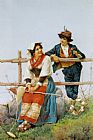 Courtship Canvas Paintings - The Courtship